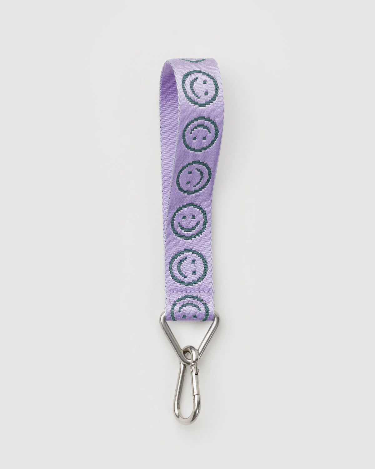 Baggu Logo Keychain - Lilac Happy