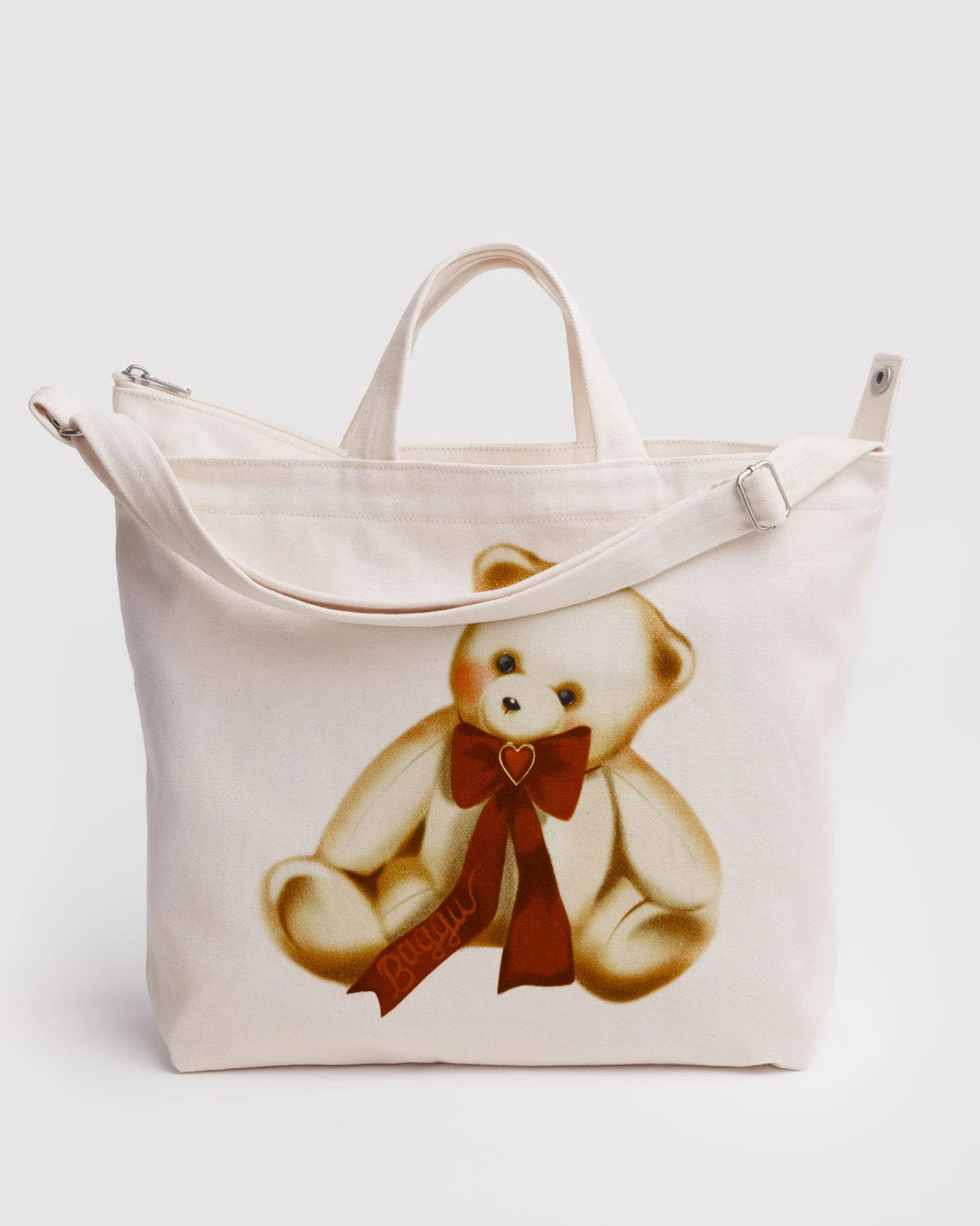 Horizontal Zip Duck Bag - Teddy Bears