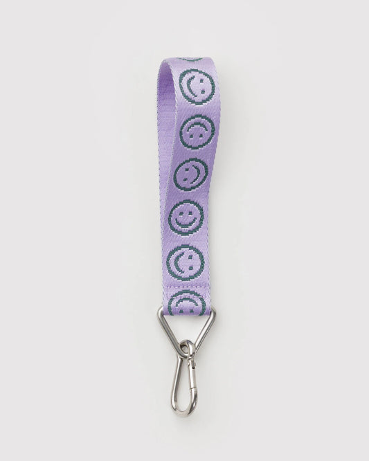 Baggu Logo Keychain - Lilac Happy