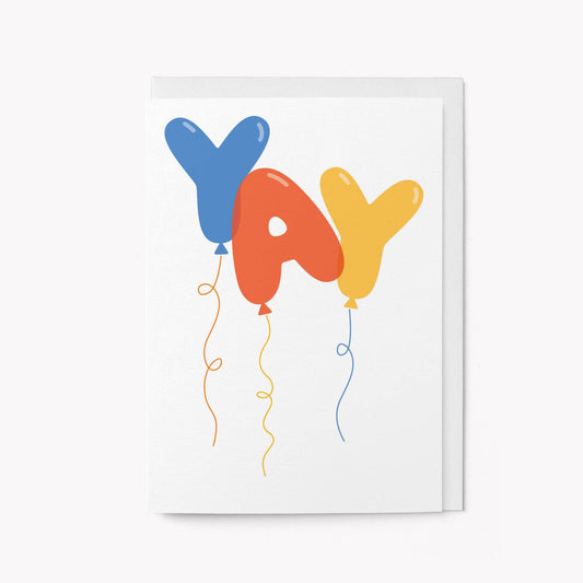 Yay - Birthday Greeting Card: Standard cello