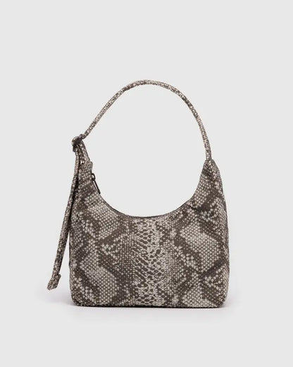 Baggu Mini Nylon Shoulder Bag - Snakeskin