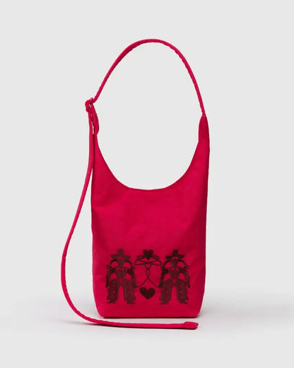 Baggu Small Nylon Sling - Embroidered Cowgirl